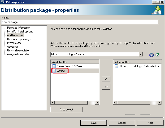 How to use a Transform (MST) File